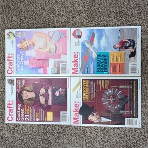 Craft and Make Magazine bundle 4 issues total 2008-2009 back issues